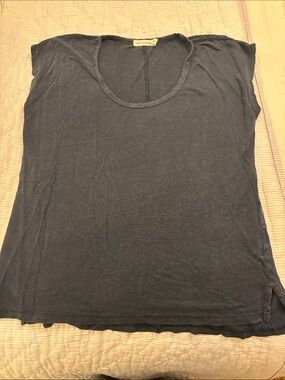 rag & bone Navy Scoop Tank Top